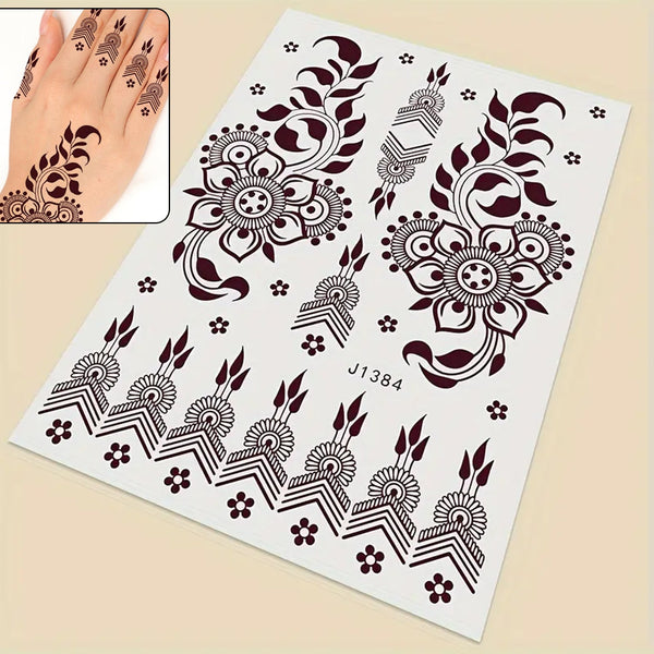 13723 temporary tattoos 1 sheet j1384