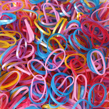 Multicolor elastic rubber bands for organizing and securing items
