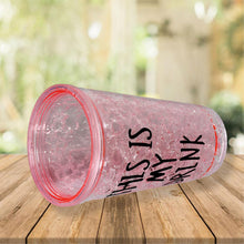 12694 plastic tumbler with straw
