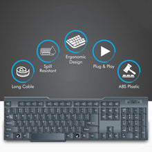 wired usb keyboard 104 keys 1 pc