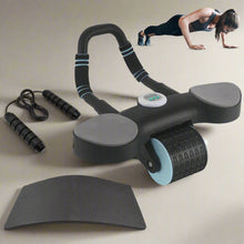 abdominal wheel roller set timer skipping rope