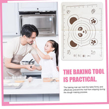 3 in 1 silicone baking mat with wooden belan cake scraper 3 pcs set 50 70 cm