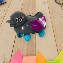 push back duck toy spring tail fun for kids