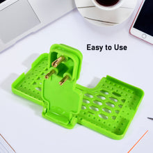 12872 multi purpose wall holder stand for charging mobile just fit in socket and hang mix color 1 pc
