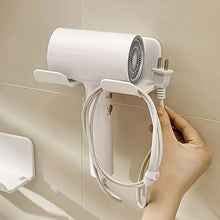 3 compartment wall hair dryer holder