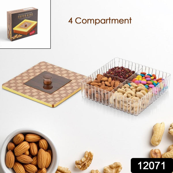 12071 4com plastic dry fruit box 1pc