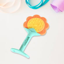 baby silicone teether fruit teether for toddlers 100 food grade silicone teether non toxic latex free suitable for kids above 3 months sunflower moon shape1 pc