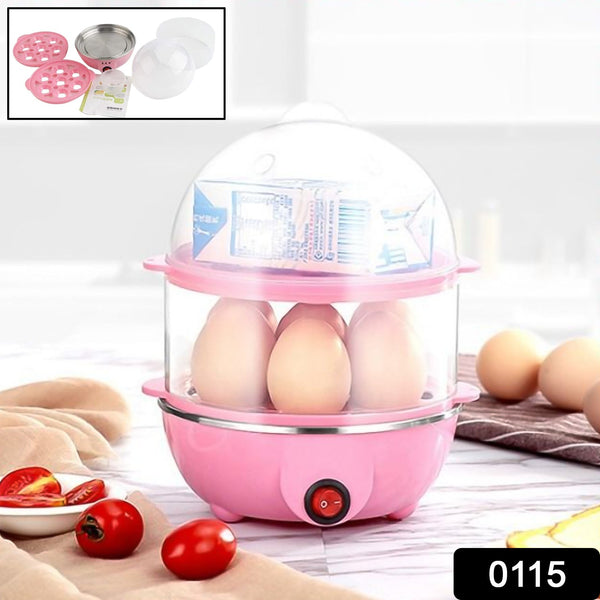 egg boiler poacher cooker electric steamer 2 layer 1