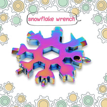 durable portable 18 in 1 snowflake multi tool snowflake bottle opener flat phillips screwdriver kit wrench 3