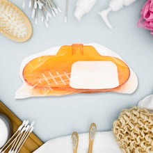 plastic soap dish holder for bathroom shower wall mounted self adhesive soap holder saver tray plastic sponge holder for kitchen storage rack soap box bathroom 1 pc