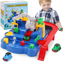 17792 car adventure toys city rescue preschool toy race tracks for boys parent child interactive kids race car track play sets adventure toy 1