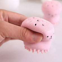 cute octopus shape silicone face scrubber massager 1 pc