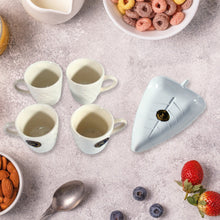 8222 ceramic cup with tray 5pc set