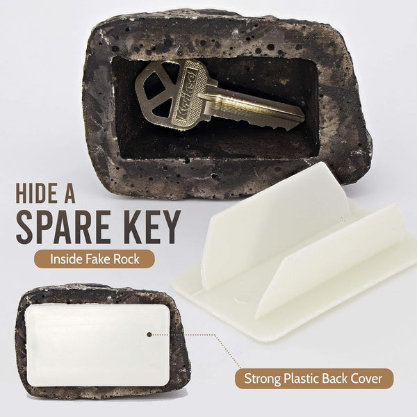decorative outdoor fake rock hider