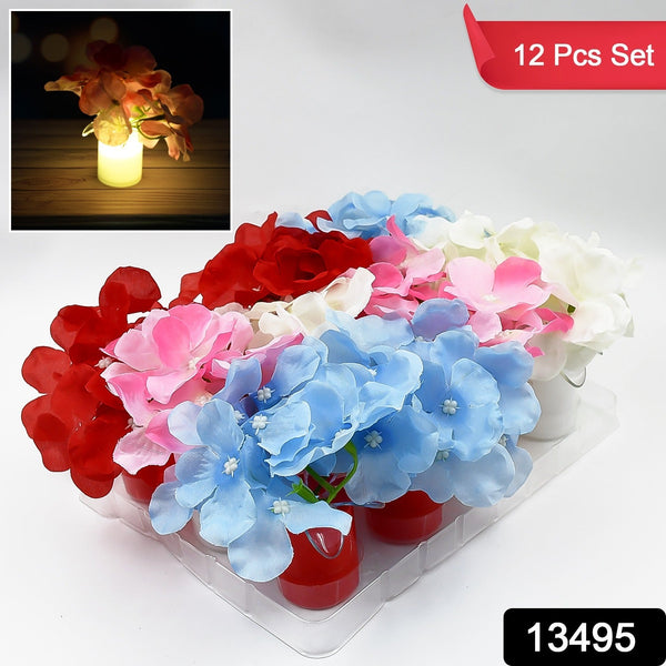 13495 led flower candle 12pc ktc72