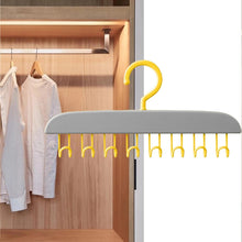 8745 plastic organizer hanger 360 degree rotatable clothes multifunctional with 8 hooks heavy duty clothing tank top belt towel drying rack holder 1 pc
