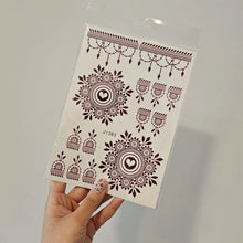 13722 temporary tattoos 1 sheet j1383