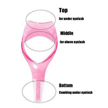 3 in 1 plastic makeup cosmetic eyelash tool lash mascara applicator eyelashes guide eyelashes brush curler comb eye makeup tool female supply 1 pc
