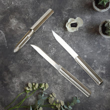 8544 stainless steel multipurpose sharp cutting knife with non slip handle for fruit meat and vegetable chopping pack of 3