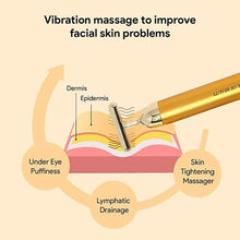 8363 golden vibration face massager