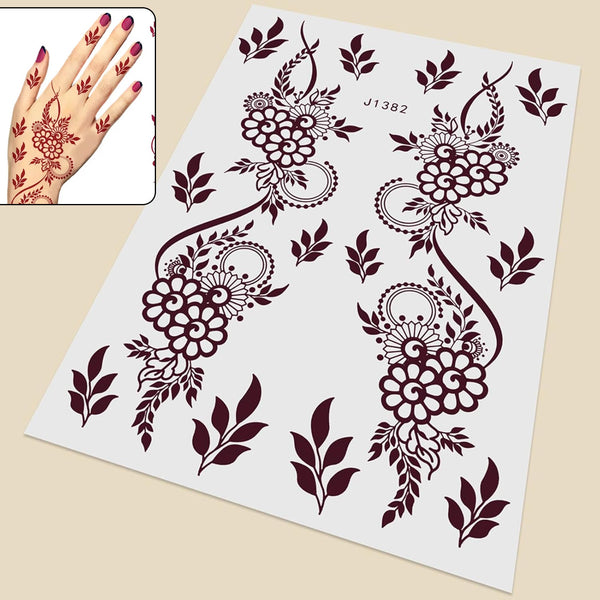 13721 temporary tattoos 1 sheet j1382
