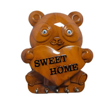 9609 plastic 5 hook panda key holder