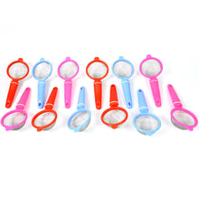 10235 plastic tea strainer 12pc set