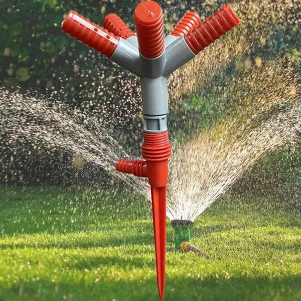 garden sprinkler 360a rotating adjustable round 5 arm lawn water sprinkler for watering garden plants pipe hose irrigation yard water sprayer