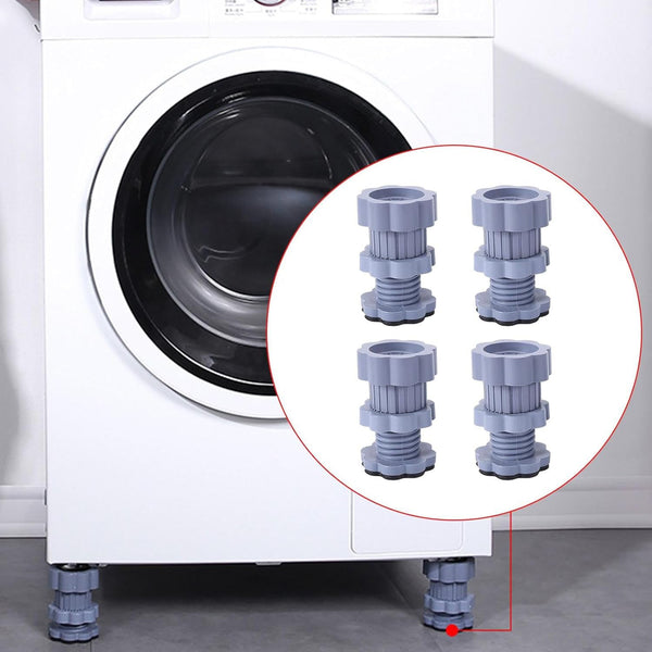 washing machine support anti vibration washing machine support adjustable washer anti vibrasion pads washer dryer pedestals washing machine accessory anti skid pad pvc lifting pad non slip 4 pc set 1pc