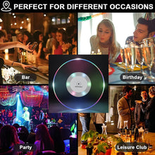 colorful led cocktail coaster round ultra thin