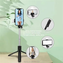 portable foldable selfie stick tripod stabilizer with remote