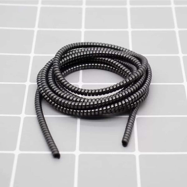 metallic finish cable spiral protector wire repair pet cord protector headphone saver cable wrap cover for mac charging cable