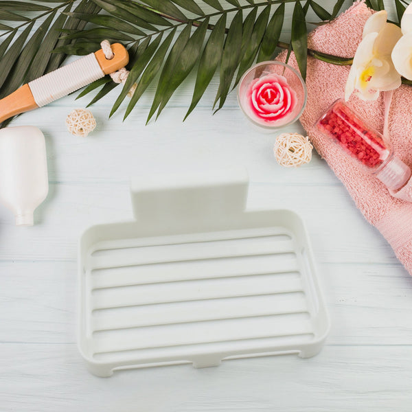 soap dish with drain soap holder soap saver easy cleaning soap tray for shower bathroom kitchen 1 pc