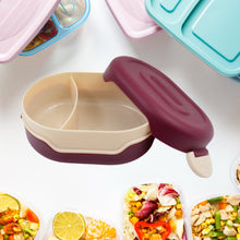 airtight food grade tiffin box with 2 in 1 spoon and 2 compartment