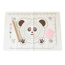 3 in 1 silicone baking mat with wooden belan cake scraper 3 pcs set 50 70 cm