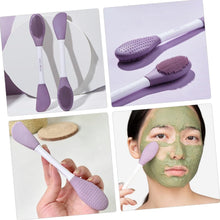 double headed face silicone mask brush