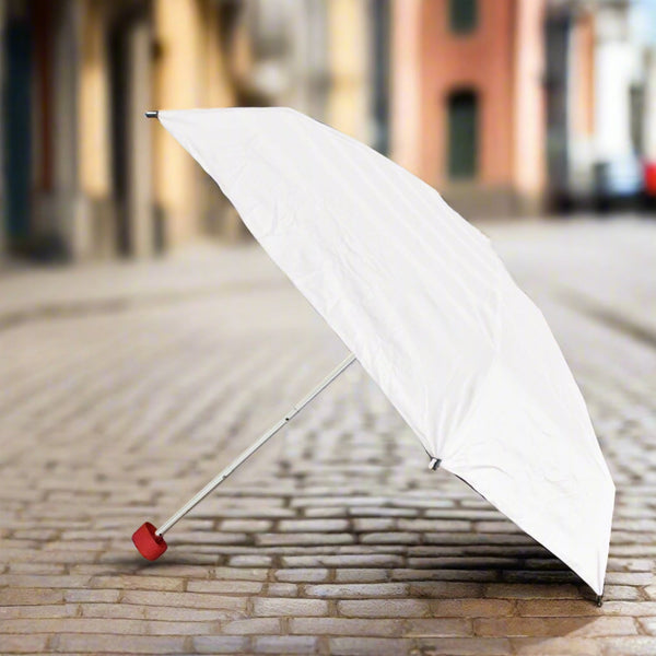 3 fold sun and rain protective solid foldable umbrella