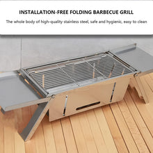 10057 ss foldable barbecue grill