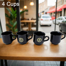 ceramic tea cup mug set leaf shaped bowl 8pcs