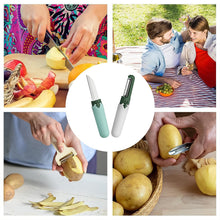 10052 multifunctional peeler two in one fruit knife fruit and vegetable cutting knife sawtooth peeler apple carrot potato fruit slice antiskid