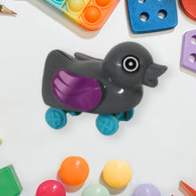 push back duck toy spring tail fun for kids