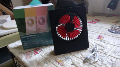 portable 1 step speed desk fan for office school home use