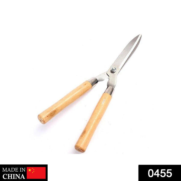 455 wooden handle hedge shears bush clipper