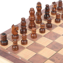 folding wooden chess board set 1pc