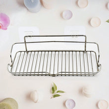 stainless steel shelf storage suction basket rack