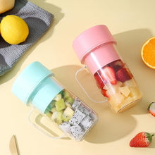 portable crusher juicer with handle and straw