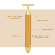 8363 golden vibration face massager