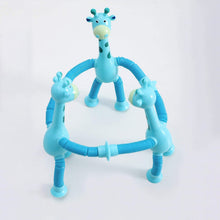 led giraffe telescopic suction cup toy for kids