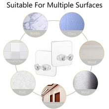 17777 transparent self adhesive hook seamless drill free removable wall mounted hanger as toothbrush holder power plug socket holder waterproof and oil proof 1 pc