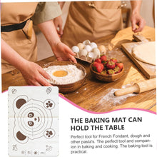 3 in 1 silicone baking mat with wooden belan cake scraper 3 pcs set 50 70 cm